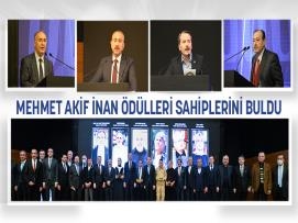 Mehmet Akif İnan Ödülleri Sahiplerini Buldu