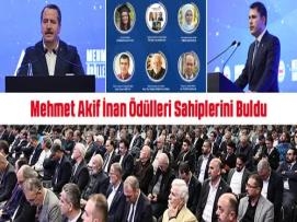 Mehmet Akif İnan Ödülleri Sahiplerini Buldu